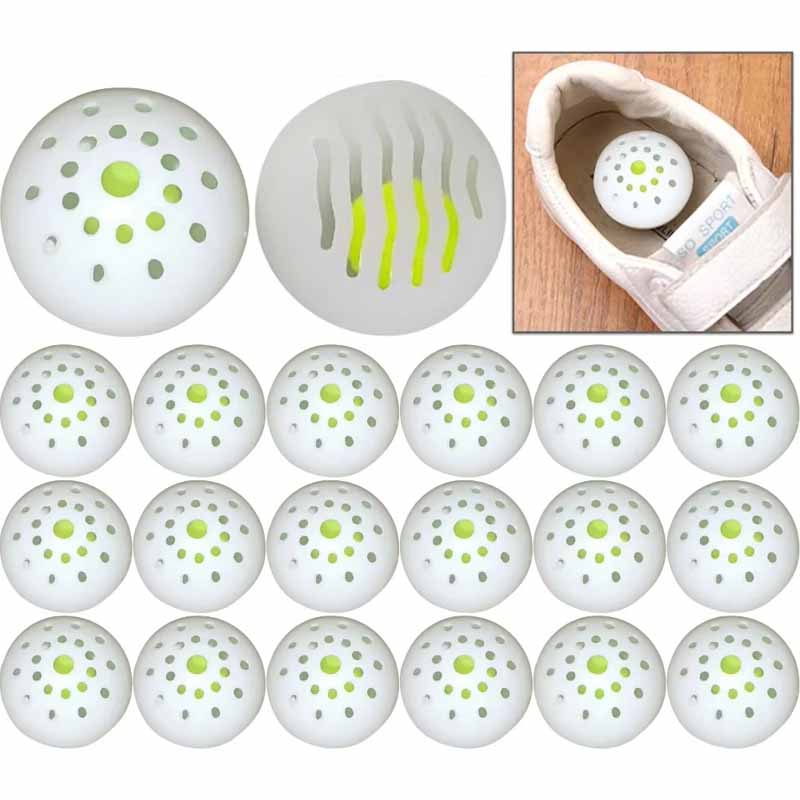 Shoe Deodorizer Ball - 6-36 ชิ้น ลูกบอลดับกลิ่นสำหรับรองเท้า กลิ่นมะลิอเนกประสงค์ สำหรับรองเท้า ตู้เก็บรองเท้า