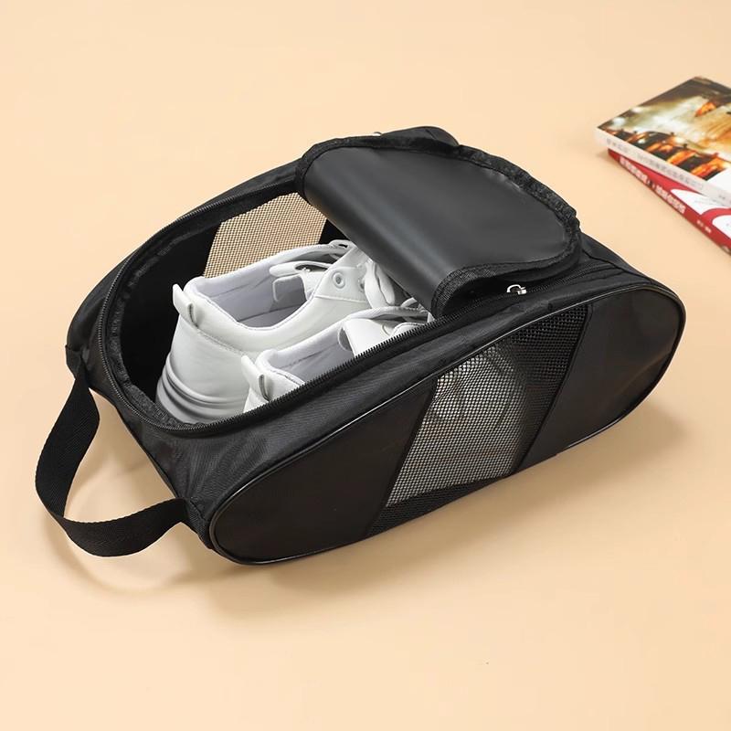 Shoe Bag Dust - กระเป๋าใส่รองเท้ากีฬากลางแจ้ง ตาข่ายระบายอากาศ กระเป๋าใส่รองเท้าบาสเก็ตบอลกันน้ำ กระเป๋าเก็บรองเท้าพกพาสำหรับเดินทาง ช่องเก็บรองเท้าป้องกันฝุ่น ▪
