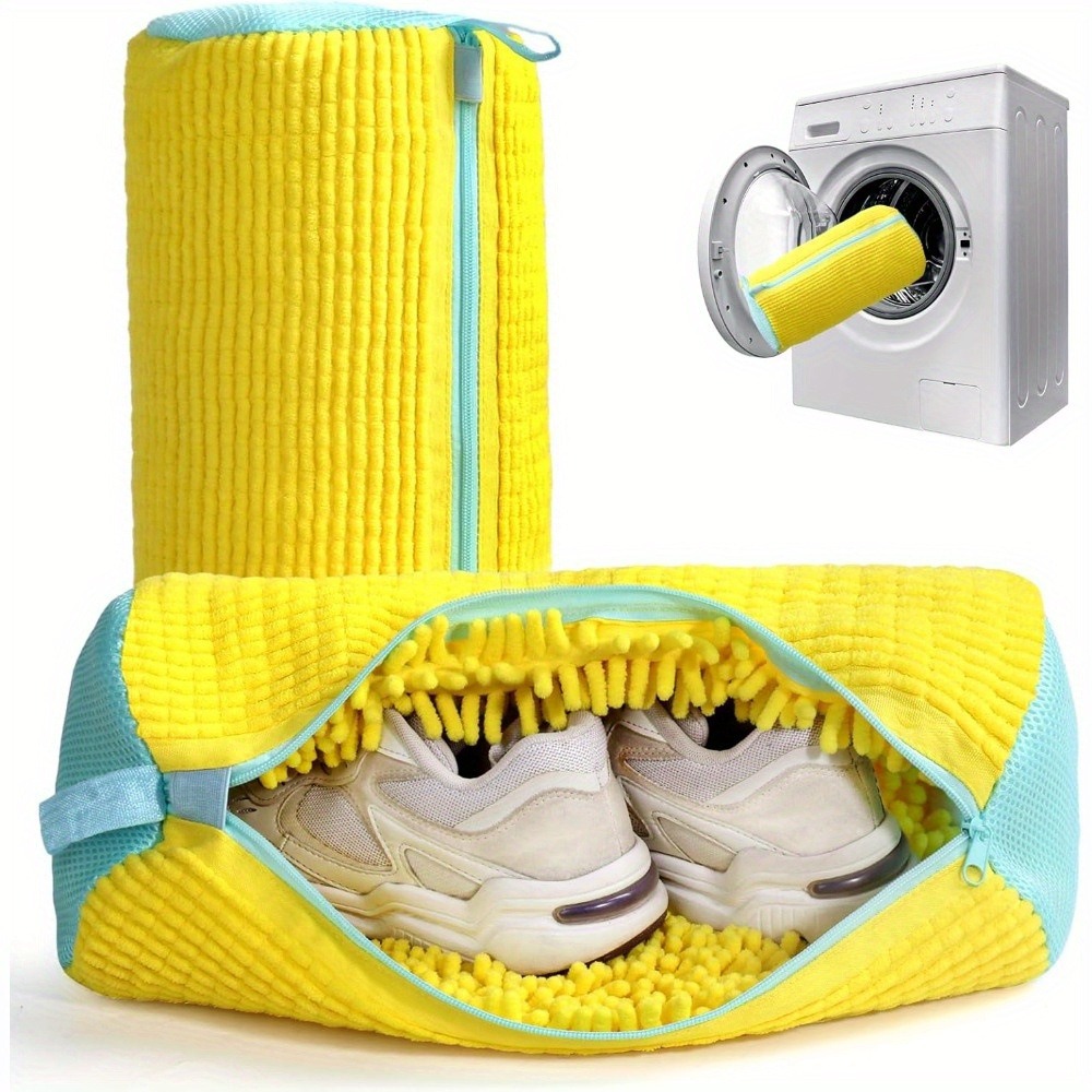 Sneakers Care - ถุงซักรองเท้าสำหรับเครื่องซักผ้า ป้องกันรองเท้าเสียรูปทรง ถุงซักผ้าสำหรับรองเท้าผ้าใบ อุปกรณ์ช่วยซักรองเท้า ถุงดูแลรักษารองเท้า