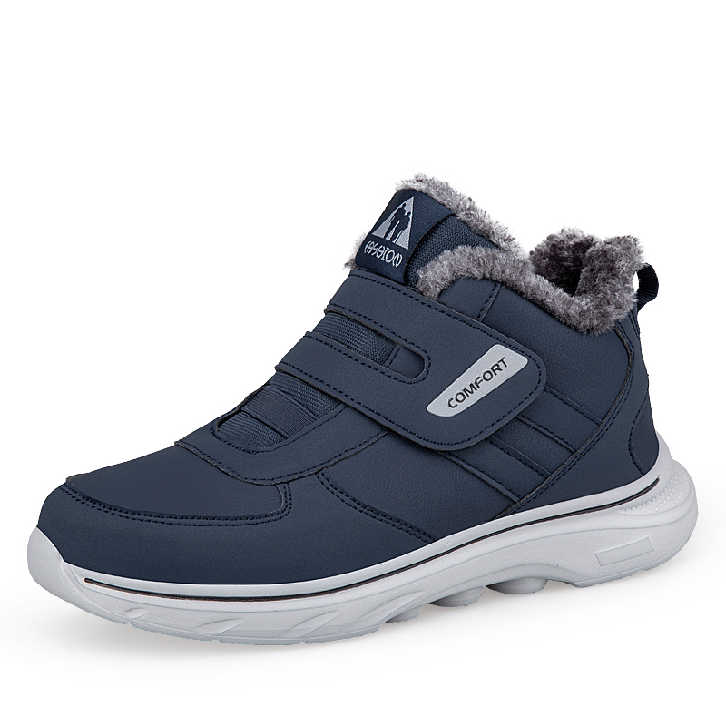 Sneakers Care - รองเท้าผ้าพลัฌสำหรับฤดูหนาว รองเท้าสุขภาพแบบปรับได้สำหรับผู้ป่วยเบาหวาน รองเท้าเดินเล่น รองเท้ากีฬา แบบตีนตุ๊กแก สำหรับเท้าบวมและนิ้วหัวแม่เท้าเอียง