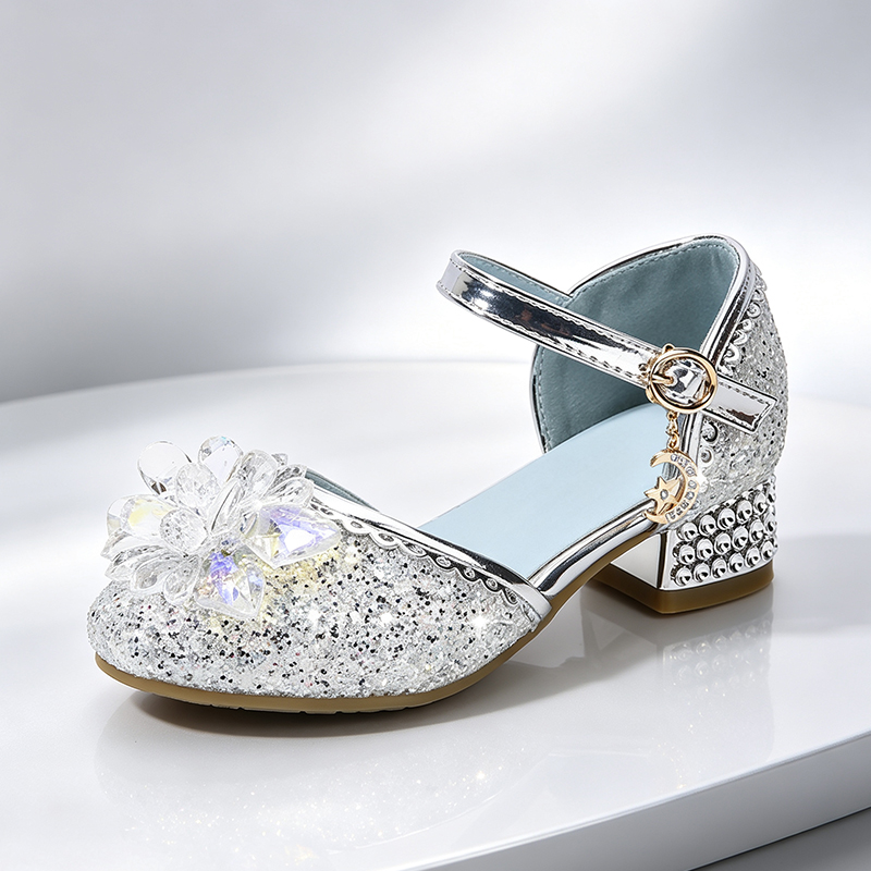 รองเท้าส้นสูงคริสตัลแวววาวสำหร - Patent Leather Shine บทวิจารณ์และราคา