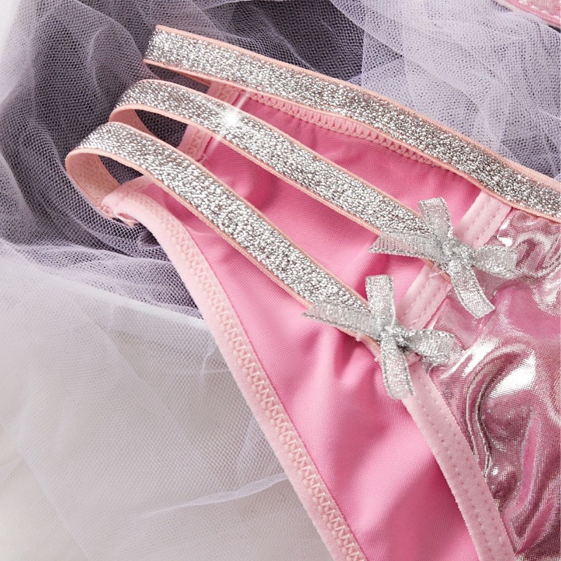 ชุดชั้นในเซ็กซี่สีชมพู ชุดชั้น - Patent Leather Shine บทวิจารณ์และราคา