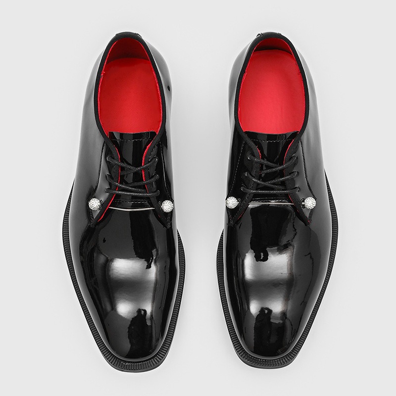 รองเท้าหนังแก้วสำหรับผู้ชาย รอ - Patent Leather Shine บทวิจารณ์และราคา