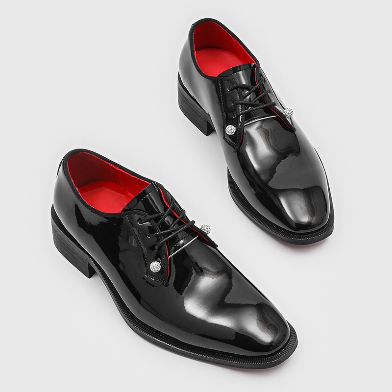 รองเท้าหนังแก้วสำหรับผู้ชาย รอ - Patent Leather Shine บทวิจารณ์และราคา