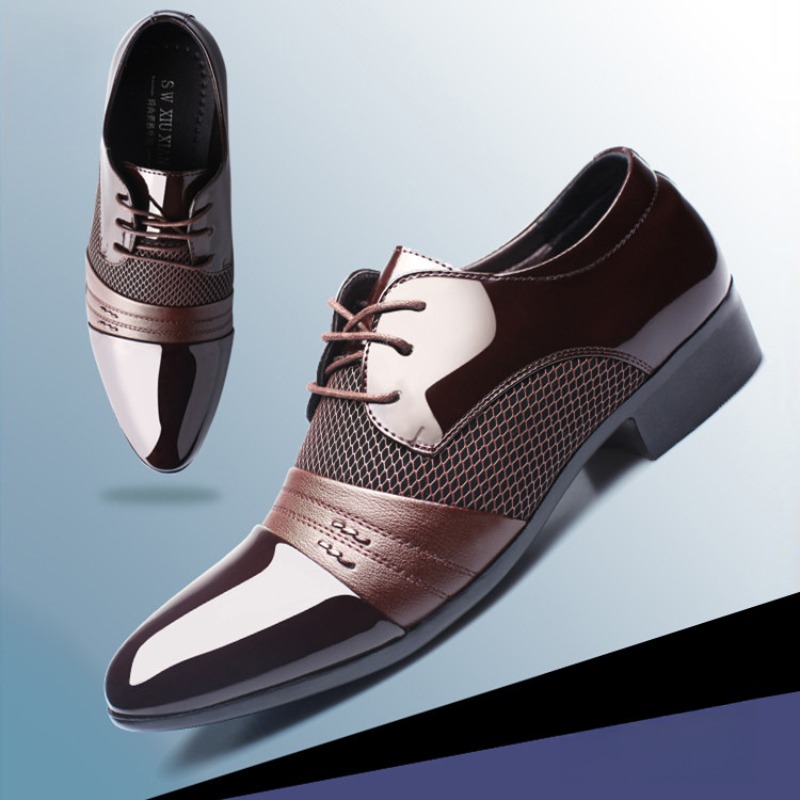 รองเท้าหนังสิทธิบัตรสําหรับMan - Patent Leather Shine บทวิจารณ์และราคา