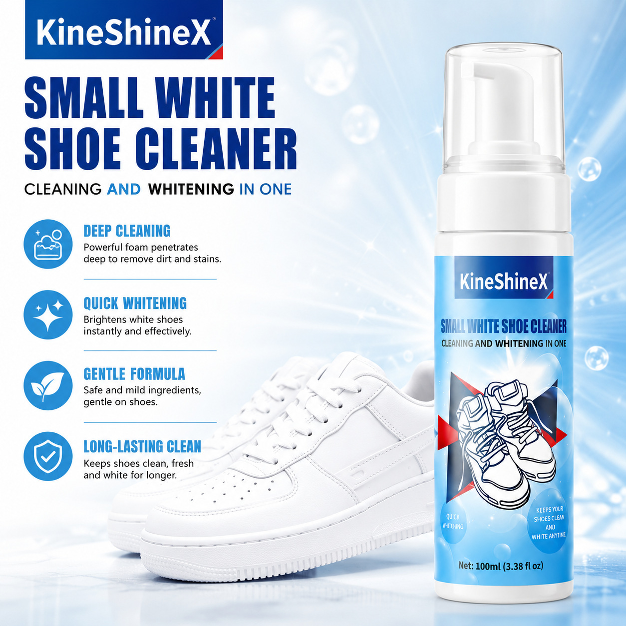 ชุดทำความสะอาดรองเท้า Gihen โฟ - Sneakers Care บทวิจารณ์และราคา